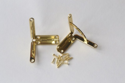 Solid Brass Quadrant Hinges (pairs)